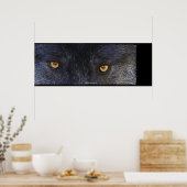 WOLF EYES Wildlife Art Poster (Keuken)