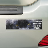 WOLF EYES Wildlife Conservation Bumpersticker (Op auto)