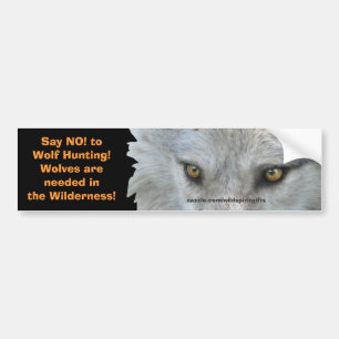 WOLF EYES Wildlife Conservation Bumpersticker