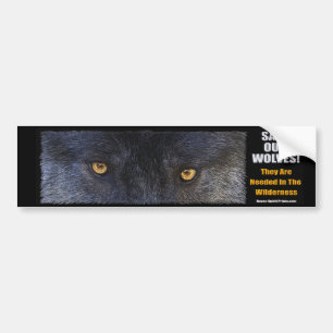 WOLF EYES Wildlife Conservation Bumpersticker