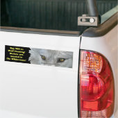 WOLF EYES Wildlife Conservation Bumpersticker (Op Truck)