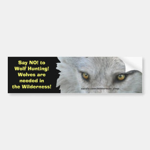 WOLF EYES Wildlife Conservation Bumpersticker