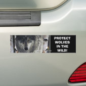 WOLF EYES Wildlife Conservation Bumpersticker (Op auto)