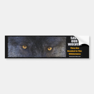 WOLF EYES Wildlife Conservation Bumpersticker