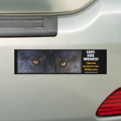 WOLF EYES Wildlife Conservation Bumpersticker (Op auto)