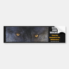 WOLF EYES Wildlife Conservation Bumpersticker