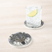 Wolf Eyes Zandsteen Onderzetter (Zijkant)