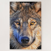 Wolf Face Jigzaag Puzzle Legpuzzel (Verticaal)