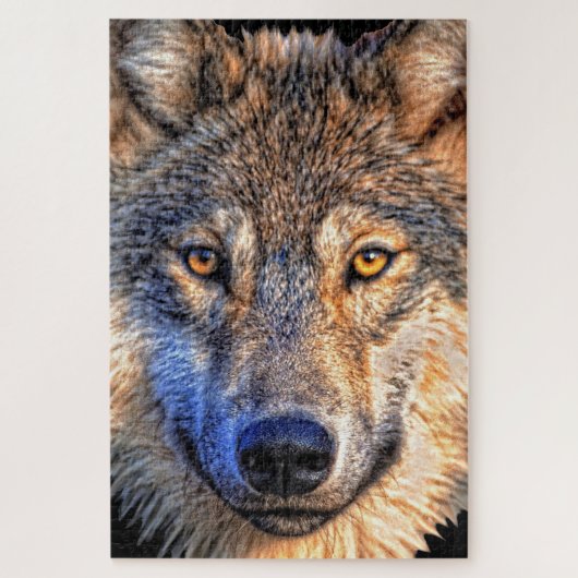 Wolf Face Jigzaag Puzzle Legpuzzel (Verticaal)