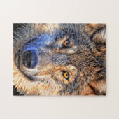 Wolf - Face - Legpuzzel (Horizontaal)