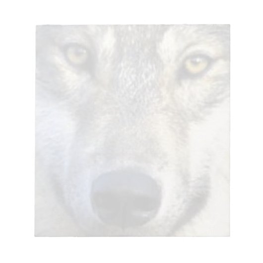 Wolf face Notitieblok 5.6x6" (Voorkant)