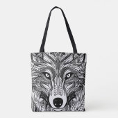Wolf Face Tas (Achterkant)