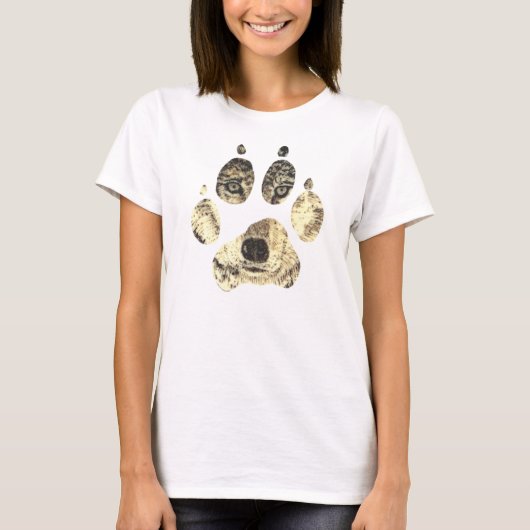 Wolf face Womens t-shirt (Voorkant)