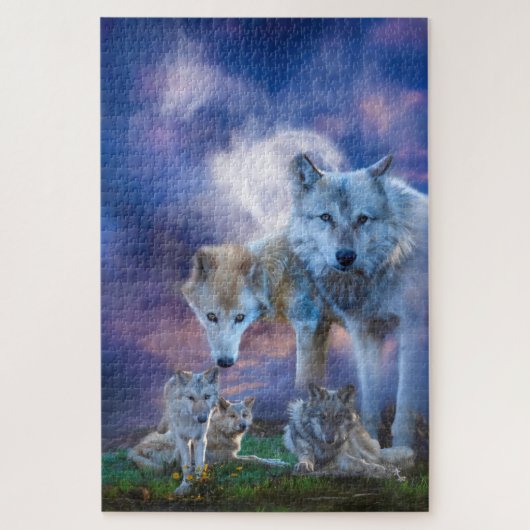 WOLF FAMILIE Er is een betere wereld Legpuzzel (Verticaal)