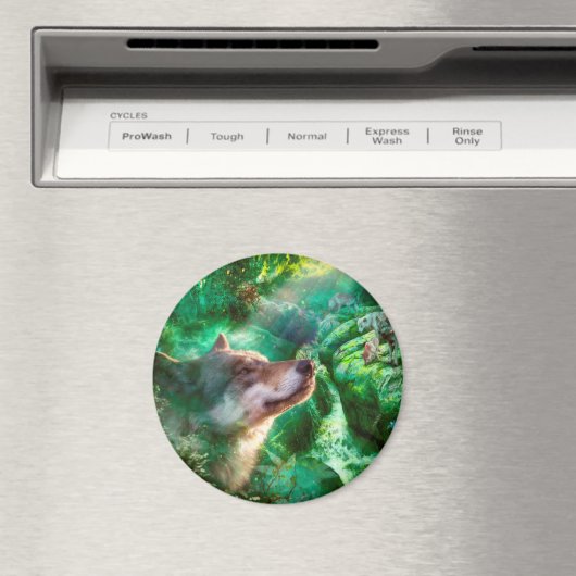 Wolf Familie VRIJ OM ONZE LEVEN TE LEVEN Magneet (Insitu (Vaatwasser))