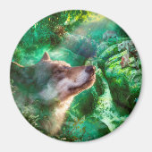 Wolf Familie VRIJ OM ONZE LEVEN TE LEVEN Magneet (Voorkant)