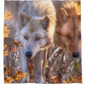 Wolf FAMILY AUTUMN Douchegordijn (Voorkant)