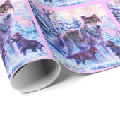 Wolf Family Cadeaupapier (Rol Hoek)