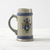 Wolf Family Crest Stein Bierpul (Links)