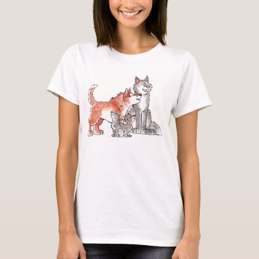 Wolf Family Dameskast voor T-Shirt (Voorkant)
