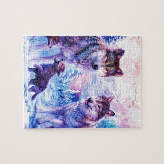 Wolf Family Legpuzzel (Horizontaal)