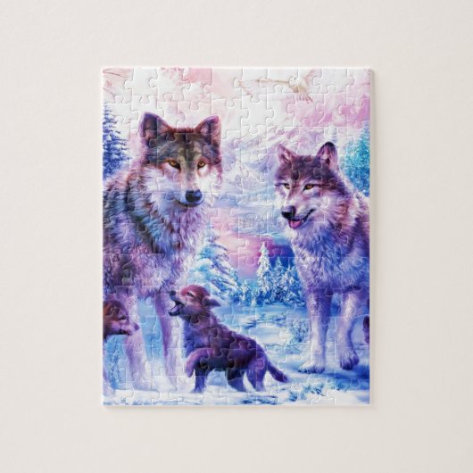 Wolf Family Legpuzzel (Verticaal)