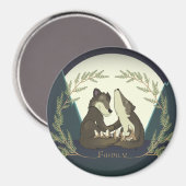 Wolf Family Magnet (Voorkant / Achterkant)