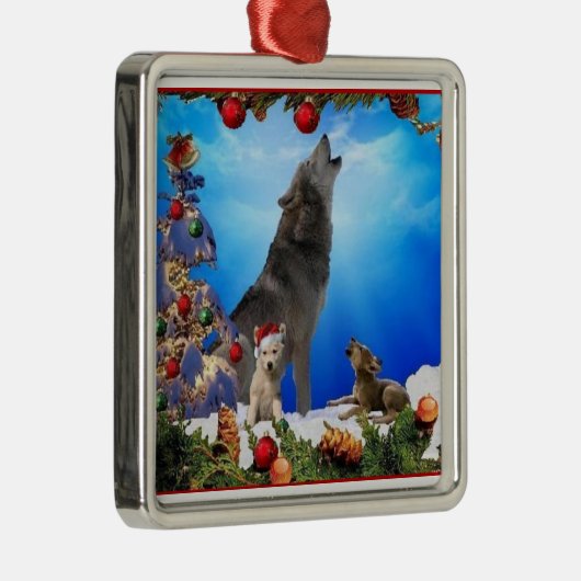 Wolf Family Singers Holiday Tree Ornament (Rechts)