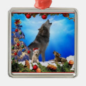 Wolf Family Singers Holiday Tree Ornament (Voorkant)