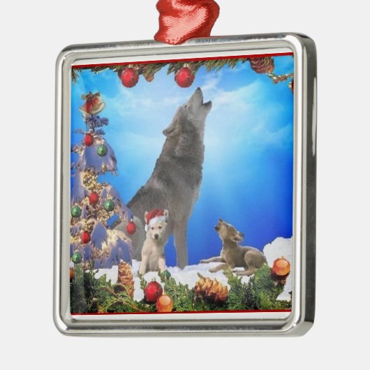 Wolf Family Singers Holiday Tree Ornament (Links)