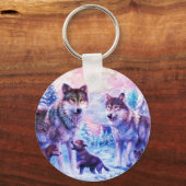 Wolf Family Sleutelhanger (Voorkant)