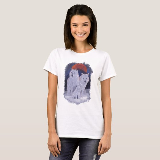 wolf family  t-shirt (Voorkant volledig)