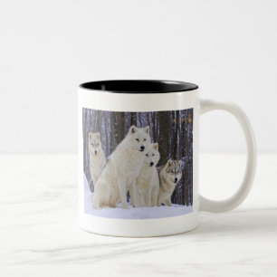 Wolf Family Tweekleurige Koffiemok
