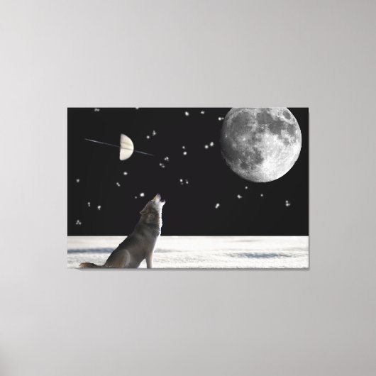 Wolf-fantasy Canvas Afdruk (Voorkant)
