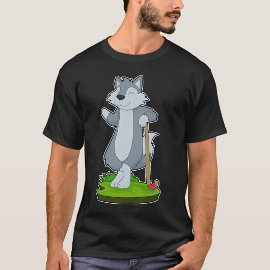 Wolf Field hockey stok T-shirt (Voorkant)