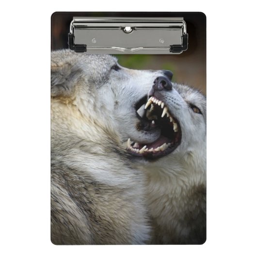 Wolf Fight Mini Klembord (Voorkant)