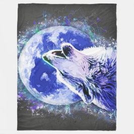 Wolf Fleece Blanket