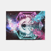 Wolf Fleece Deken (Voorkant (Horizontaal))