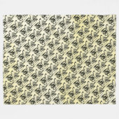 Wolf Fleece Deken (Voorkant (Horizontaal))