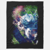 Wolf Fleece Deken (Voorkant)