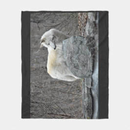 Wolf Fleece Deken