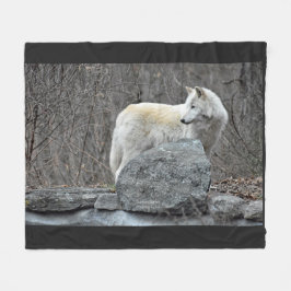 Wolf Fleece Deken