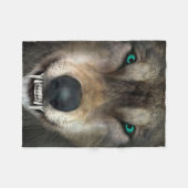 Wolf Fleece Deken (Voorkant (Horizontaal))