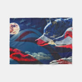 Wolf Fleece Deken (Voorkant (Horizontaal))