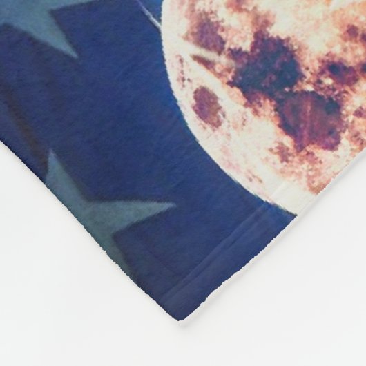 Wolf Fleece Deken (Hoek)