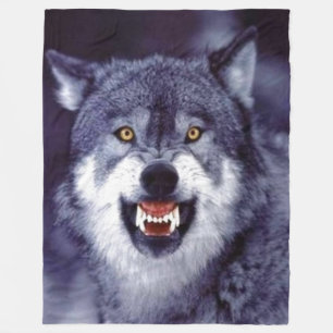 WOLF FLEECE DEKEN