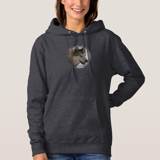 Wolf Fleece Pullover Hooded Sweatshirt (Voorkant)