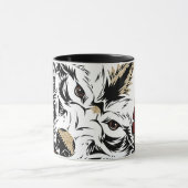 Wolf Flower Tatoo  Mok (Midden)
