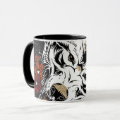 Wolf Flower Tatoo  Mok (Voorkant links)