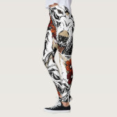 Wolf Flower Tatoo  Pattern Leggings (Links)